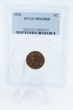 1932-P PCGS MS65RD Lincoln Wheat Cent Business Strike 1C
