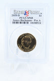 2010-D PCGS SP68 James Buchanan Pos A Satin Finish Presdential Dollar