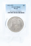 1882-O/S PCGS MS61 Weak Morgan Dollar Business Strike