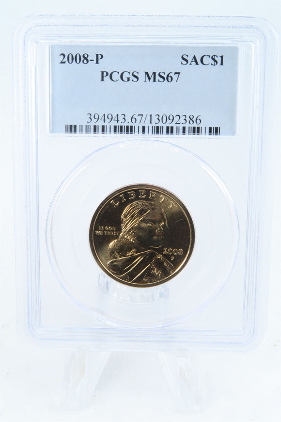 2008-P PCGS MS67 Sacagawea Dollar Business Strike