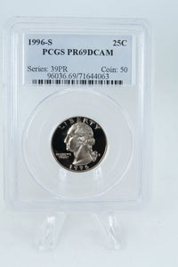 1996-S PCGS PR69DCAM Washington Quarter Proof 25C