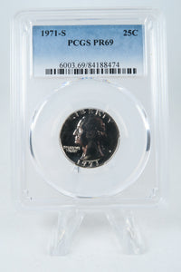 1971-S PCGS PR69 Washington Quarter Proof 25C