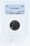 1979-P PCGS MS67 Washington Quarter Business Strike 25C