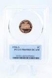 1996-S PCGS PR69DCAM Lincoln Memorial Cent Proof 1C