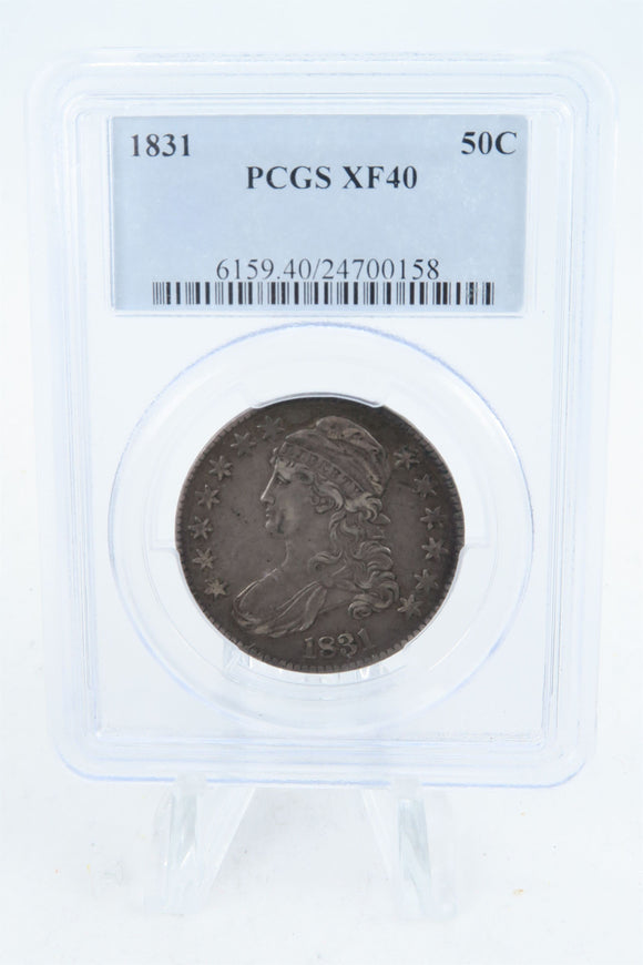 1831-P PCGS XF40 Capped Bust Half Dollar Business Strike 50C
