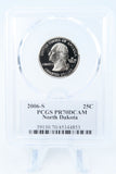2006-S PCGS PR70DCAM North Dakota State Quarter Proof 25C