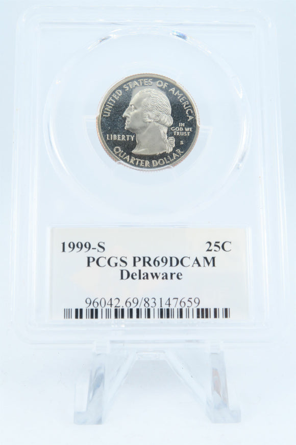 1999-S PCGS PR69DCAM Delaware State Quarter Proof 25C