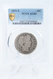 1893-S PCGS AG03 Barber Half Dollar Business Strike 50C