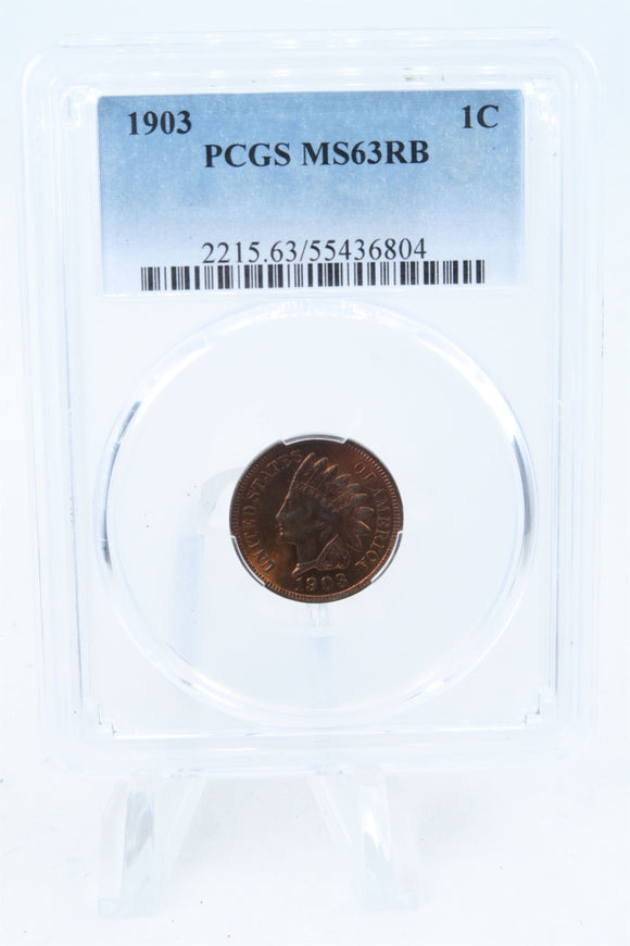 1903-P PCGS MS63RB Indian Cent Business Strike 1C