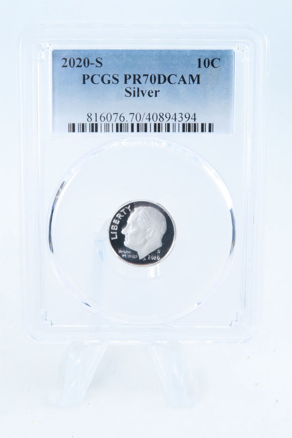 2020-S PCGS PR70DCAM Silver Roosevelt Dime Proof 10C