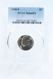 1948-S PCGS MS66FS Jefferson Nickel Full Steps Business Strike 5C