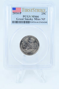 2014-P PCGS MS66 Great Smoky Mountains NP Quarter Business Strike 25C