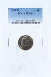 1948-D PCGS MS66+ Jefferson Nickel Business Strike 5C