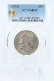 1957-D PCGS MS65 Franklin Half Dollar Business Strike 50C