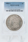 1886-S PCGS AU55 Morgan Dollar Business Strike