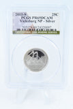 2011-S PCGS PR69DCAM Silver Vicksburg NP Quarter Proof 25C