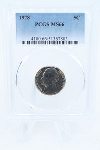 1978-P PCGS MS66 Jefferson Nickel Business Strike 5C