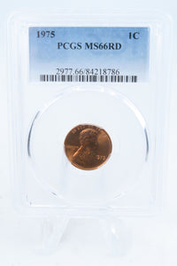 1975-P PCGS MS66RD Lincoln Memorial Cent Business Strike 1C