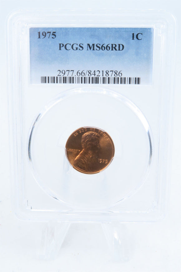 1975-P PCGS MS66RD Lincoln Memorial Cent Business Strike 1C