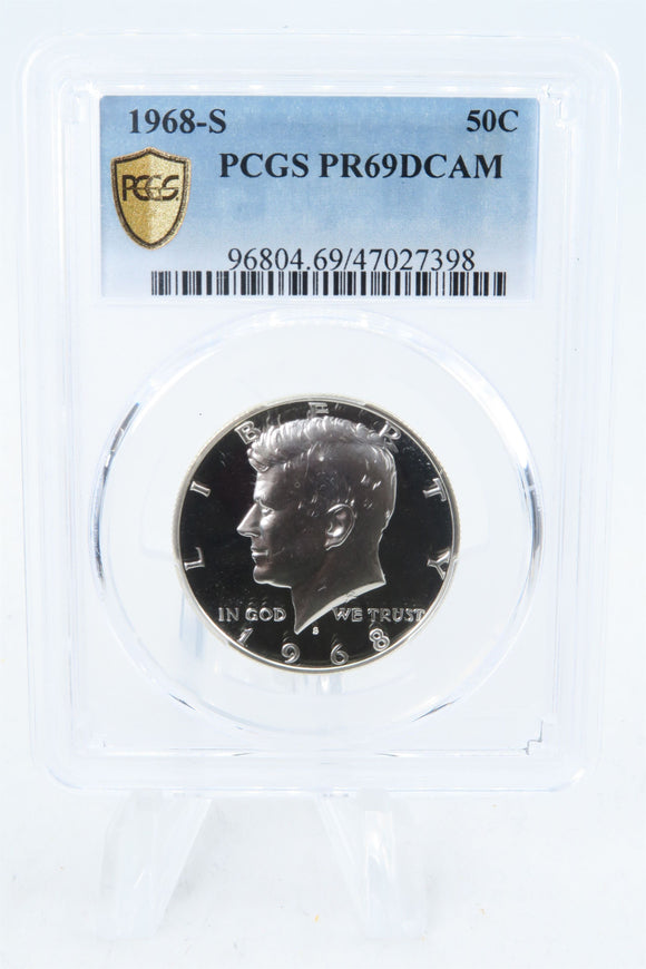 1968-S PCGS PR69DCAM Kennedy Half Dollar Proof 50C