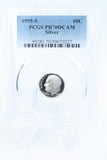 1995-S PCGS PR70DCAM Silver Roosevelt Dime Proof 10C