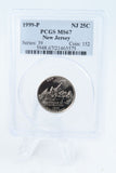 1999-P PCGS MS67 New Jersey State Quarter Business Strike 25C