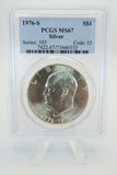 1976-S PCGS MS67 Silver Eisenhower Dollar IKE Business Strike