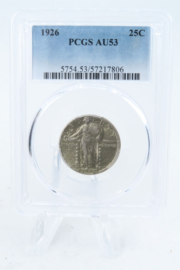 1926-P PCGS AU53 Standling Liberty Quarter Business Strike 25C