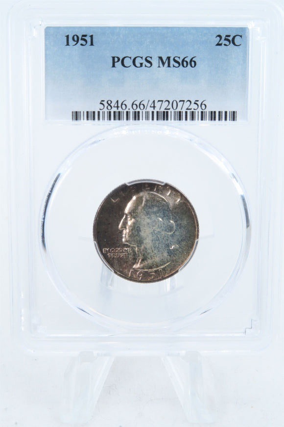 1951-P PCGS MS66 Washington Quarter Business Strike 25C