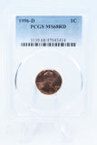 1996-D PCGS MS68RD Lincoln Memorial Cent Business Strike 1C