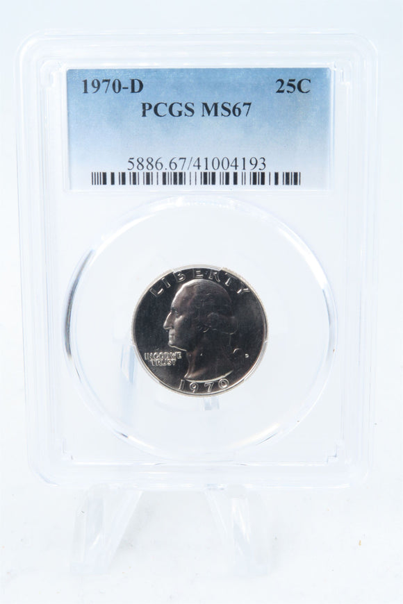 1970-D PCGS MS67 Washington Quarter Business Strike 25C