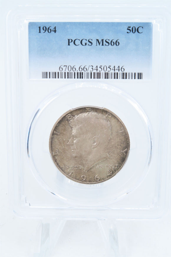 1964-P PCGS MS66 Kennedy Silver Half Dollar Business Strike 50C