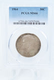 1964-P PCGS MS66 Kennedy Silver Half Dollar Business Strike 50C