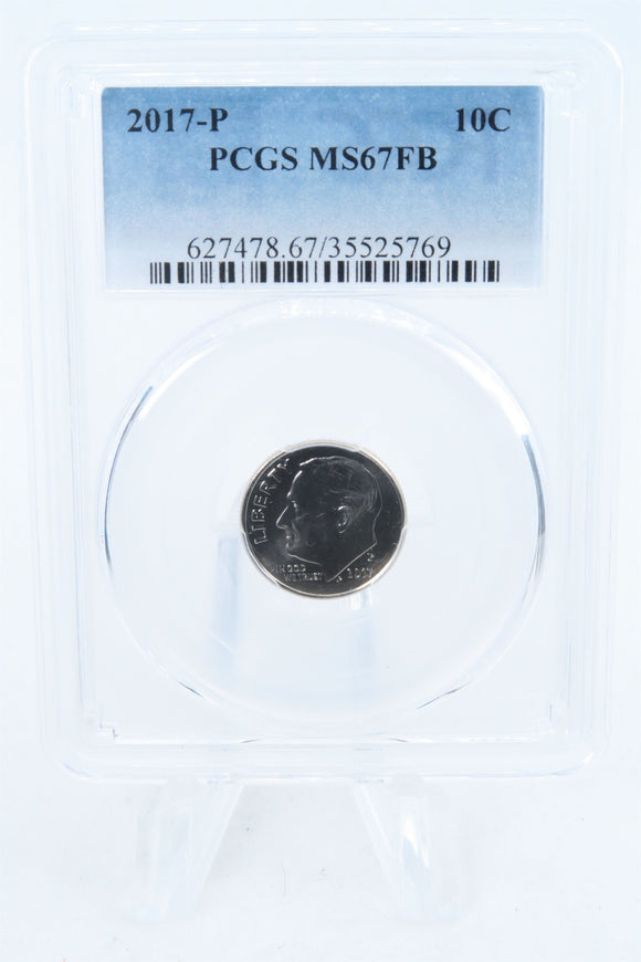 2017-P PCGS MS67FB Roosevelt Dime Business Strike 10C