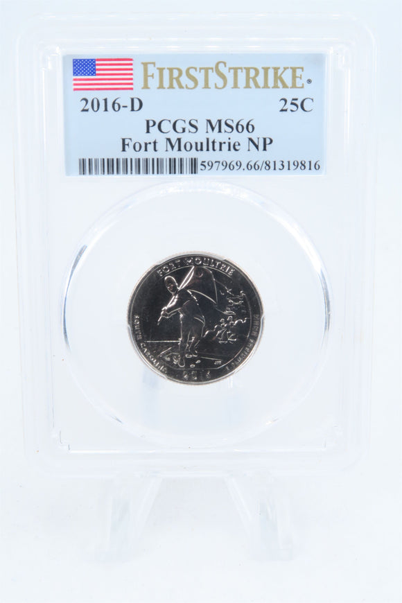 2016-D PCGS MS66 Fort Moultrie NP Quarter Business Strike 25C