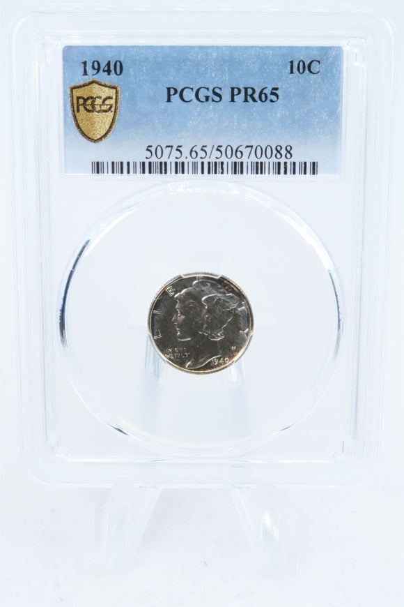 1940-P PCGS PR65 Mercury Dime Proof 10C