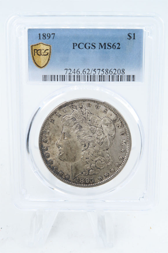 1897-P PCGS MS62 Morgan Dollar Business Strike