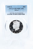 2009-S PCGS PR70DCAM Silver Kennedy Half Dollar Proof 50C
