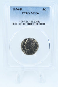 1976-D PCGS MS66 Jefferson Nickel Business Strike 5C