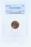 1977-D PCGS MS66RD Lincoln Memorial Cent Business Strike 1C