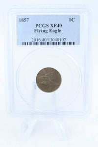 1857-P PCGS XF40 Flying Eagle Cent Business Strike 1C
