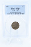 1857-P PCGS XF40 Flying Eagle Cent Business Strike 1C