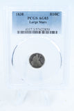 1838-P PCGS AG03 Liberty Seated Half Dime Business Strike H10C