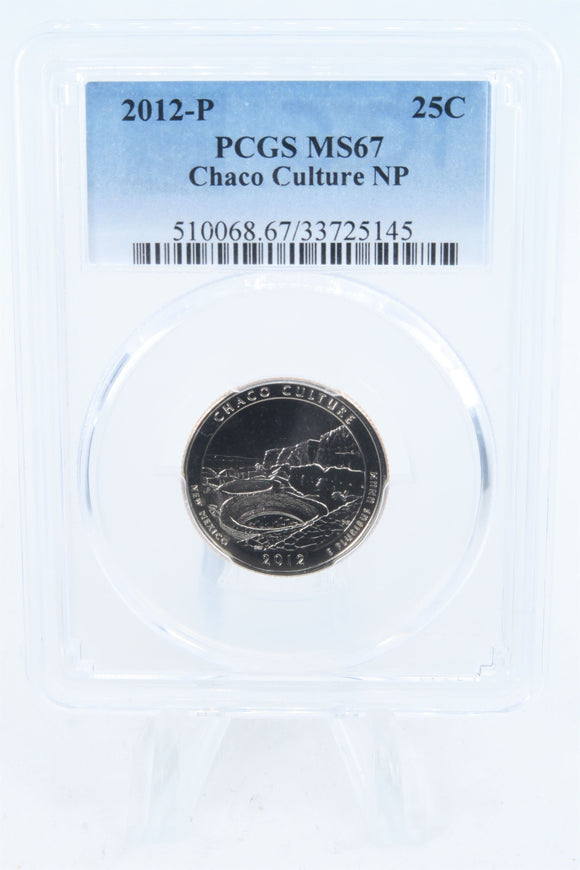 2012-P PCGS MS67 Chaco Culture NP Quarter Business Strike 25C