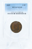 1829-P PCGS VG10BN Classic Head Half Cent Business Strike