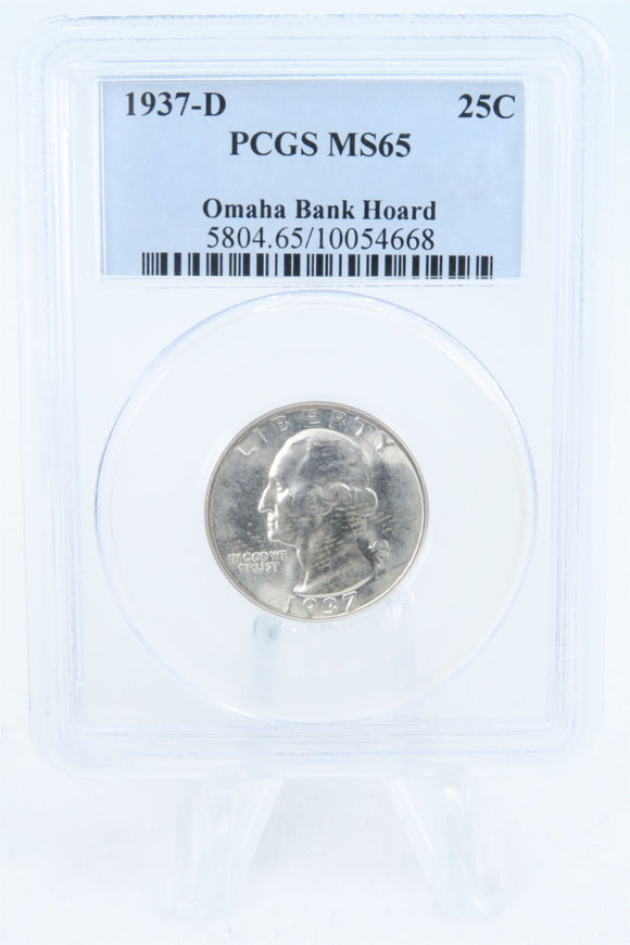 1937-D PCGS MS65 Washington Quarter Business Strike 25C