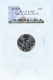 2019-P PCGS MS67 War In The Pacific NP Quarter Business Strike 25C