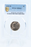 1949-D PCGS MS66+ Jefferson Nickel Business Strike 5C