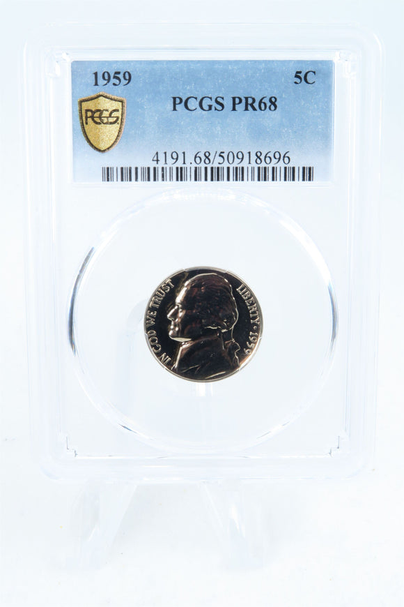 1959-P PCGS PR68 Jefferson Nickel Proof 5C