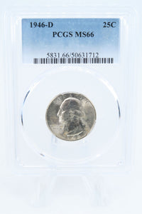 1946-D PCGS MS66 Washington Quarter Business Strike 25C